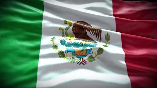 Fiery 3D Mexico Flag: Ignite Your Creativity in 4K!