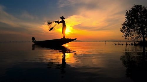 Fischerdorf in Thailand