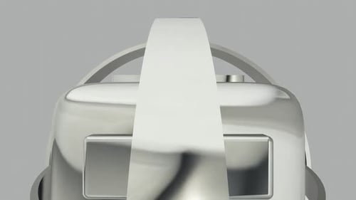 3D Metallic Abstract Geometric Shapes Logo Reveal