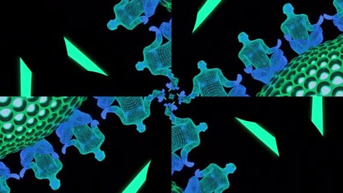 Psychedelic Kaleidoscope Vj Loop Iv