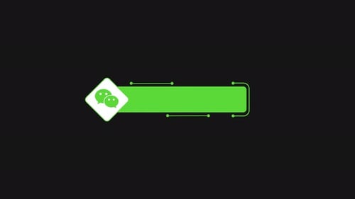 Wechat Social Media Elements Konto Alphakanal 4K