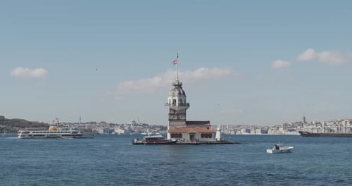 Torre de la Doncella (Torre de Kiz Kulesi Leander) Estambul, Turquía