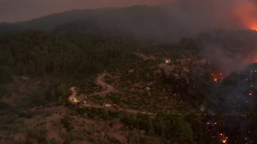 Großer Waldbrand