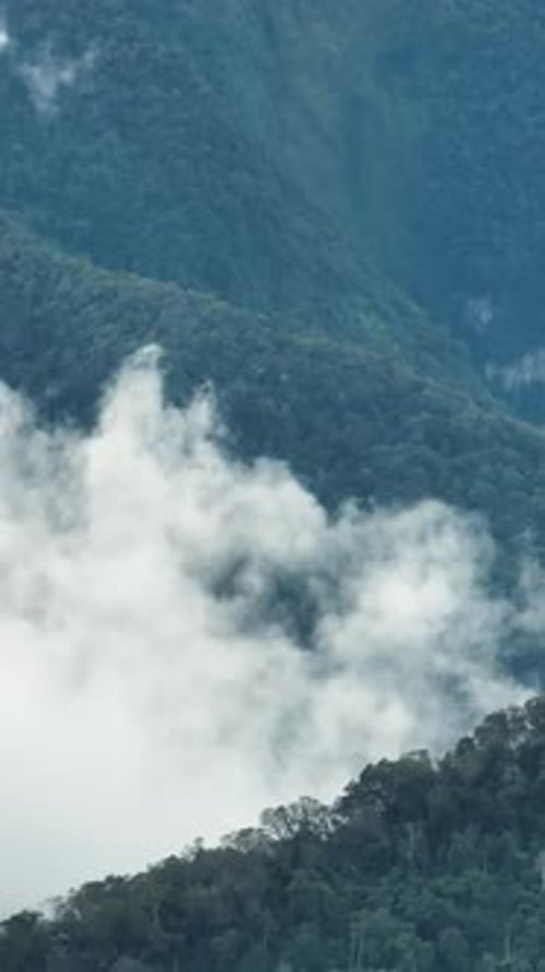 Aerial View of Mountain Landscape Philippines