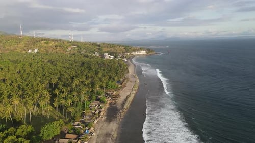 Aerial Beach Waves