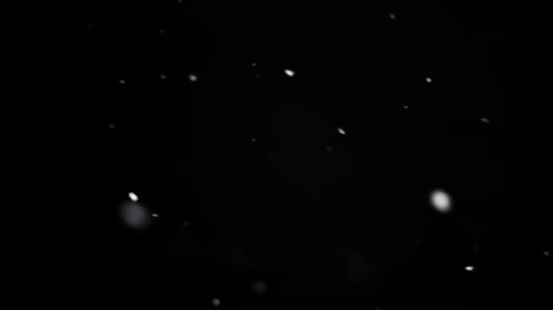 Snowfall Overlay Against Black Backdrop