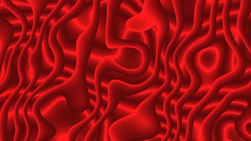 animated abstract red color pattern liquid . digital texture glossy liquid background