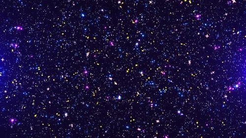 Twinkling Starry Night Glittering Background Animation