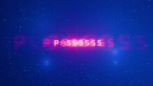 Futuristic Digital Password Reveal Text Animation