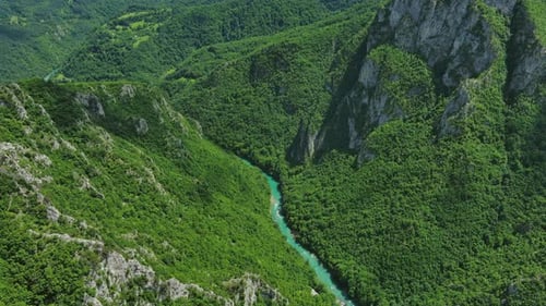 Tara River Canyon and Mountains