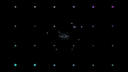 Radar Collection: animación gráfica de búsqueda de mapas con un elemento cuadrado