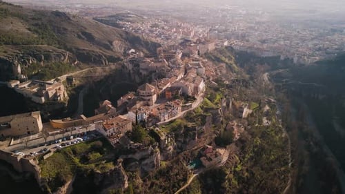 Vista aérea de la ciudad de Cuenca en España
