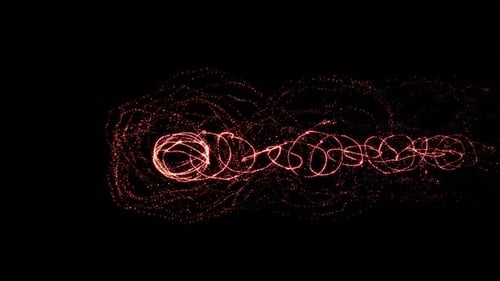 Elegant Particle Light Trail Reveal