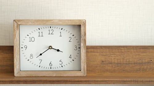 Simple Modern Clock on Table