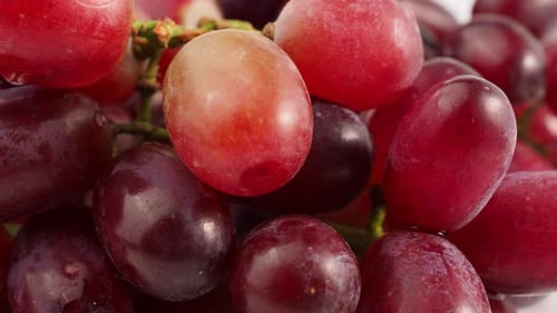 Close Up of Fresh Red Grapes