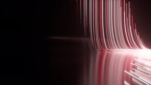 Futuristic Abstract Data Stream Glowing Light Lines Background