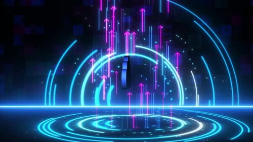 Digital Cloud Data Transfer Background