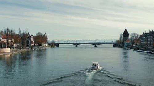 Konstanz city in Germany. Bodensee in Konstanz