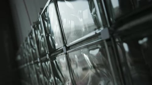 Glass Block Wall Installation in Interior Construction
