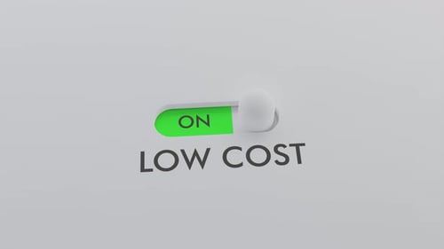 Switching on the LOW COST switch