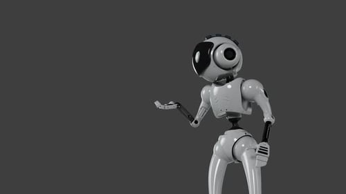 3D Robot Presenting with Hand Gestures