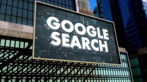 Google Search Big City Type Trend Modern Background