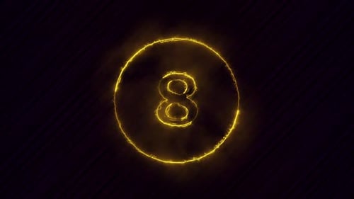 Electric Neon Countdown from Ten to One