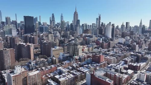 Downtown New York At Manhattan In New York United States.