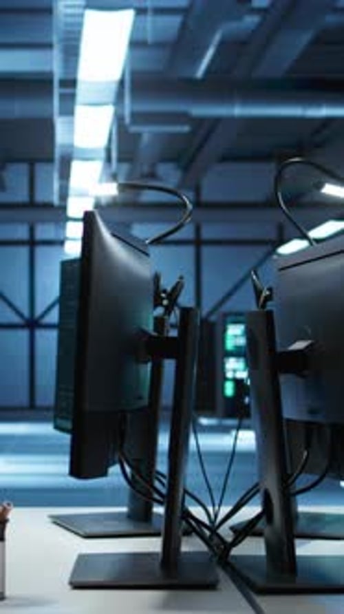 Vertical Video Expert Inspects Data Center Used for Machine Learning