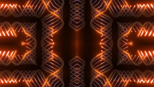 Futuristic Abstract Pattern with Glowing Geometric Lines