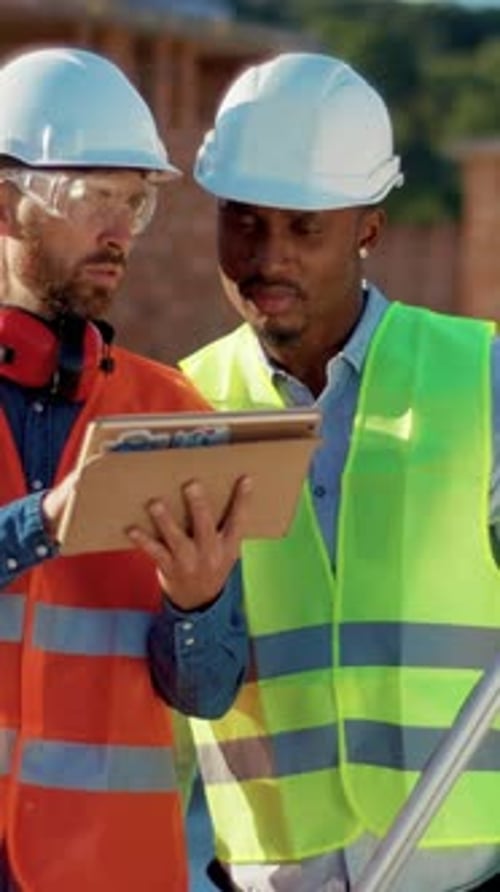 A Skilled Construction Surveyor Utilizing a Sophisticated Leveling Instrument at the Building Site