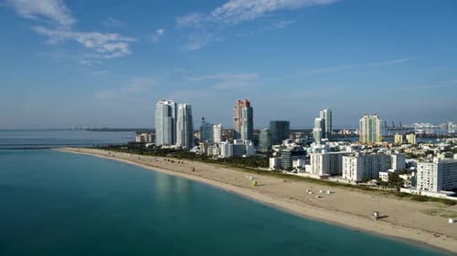 Miami Beach Flyover By Aerial Drone