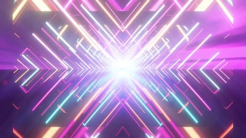 Vj 3d render cinematic background, futuristic enless loop
