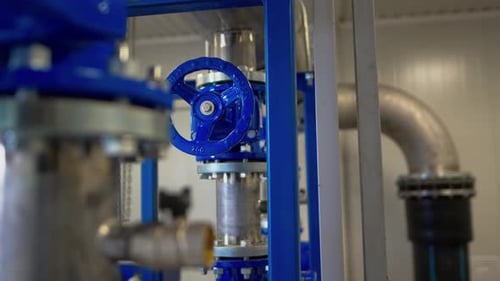Pipe Network for Supplying Cleaning Agents to Water Tanks