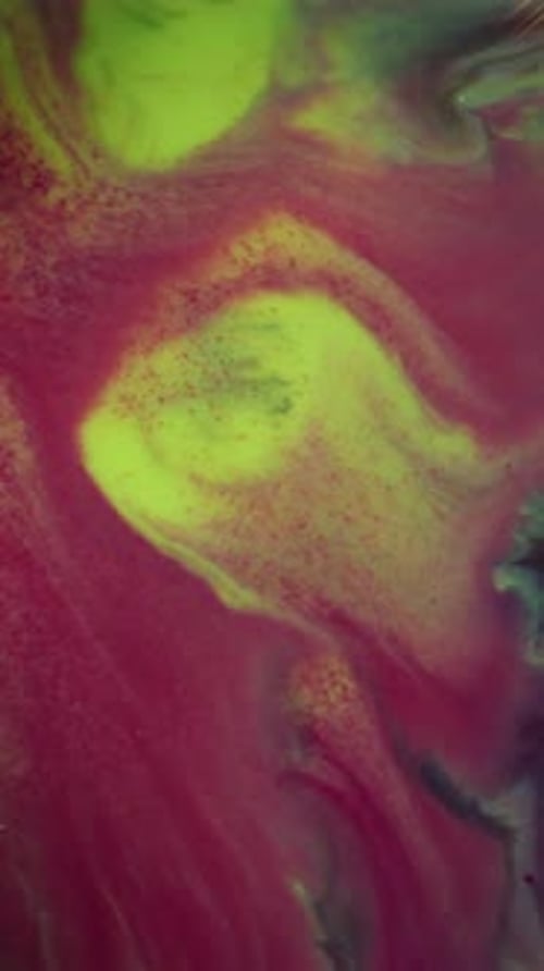 Les particules de peinture verticales flur Glitter Fluid Glow