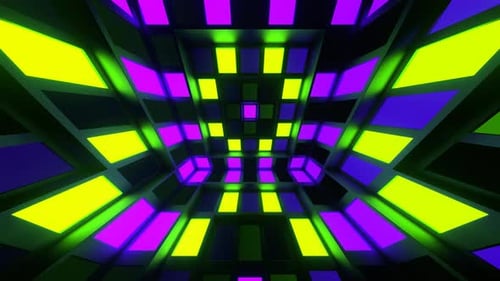 Purple And Green Slow Strobe Lights System Background Vj Loop In 4K