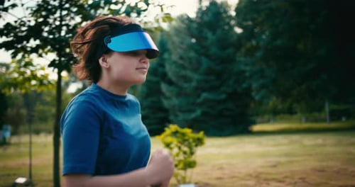 Woman Jogging in the Park
