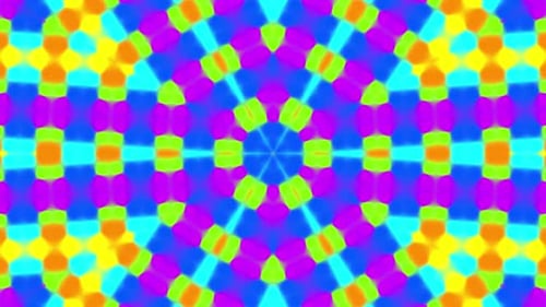 Symmetry pastel color kaleidoscope animation