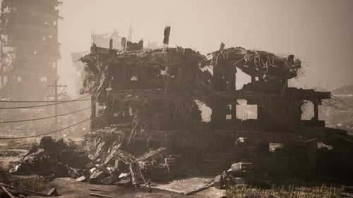 Military Action Leaves City in Ruins Highlighting Destruction and Loss