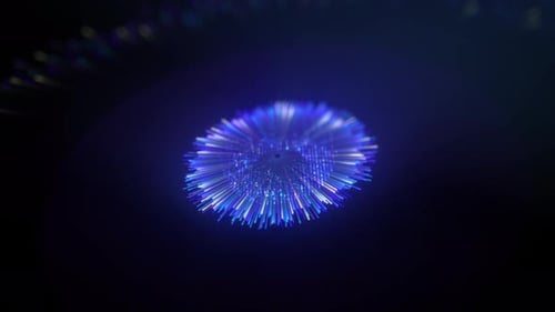 Futuristic Particles Light Logo Reveal Animation