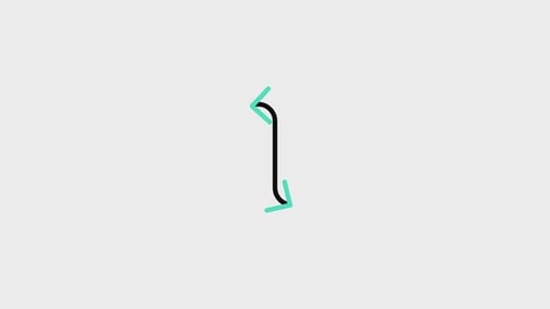 Zigzag Arrow Line Animated Icon