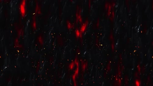Abstract Fiery Sparks and Embers Loop Background