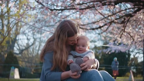 Nurturing Mother Bonds With Her Child