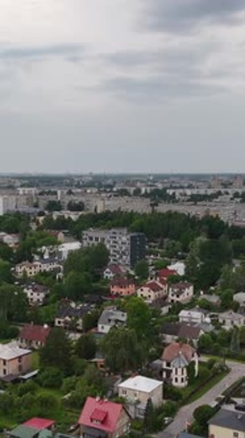 Vertical Aerial Establish of Riga Darzciems Showing Residential Layout