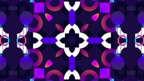 Fond Kaleido à formes géométriques violettes