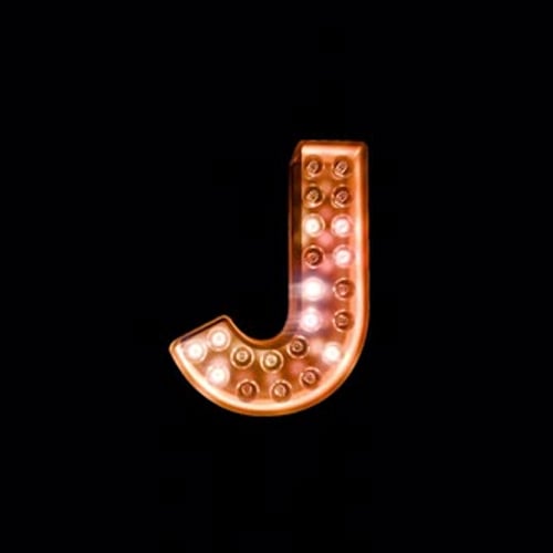 Letter J Light Alphabet