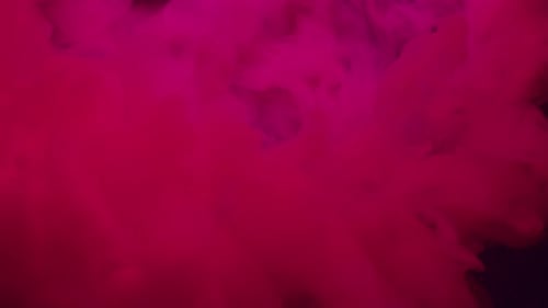Pink Smoke Cloud with Glittering Particles Abstract Background