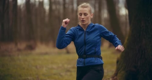 Two Woman Workout Exercising In Park Jogging Fitness