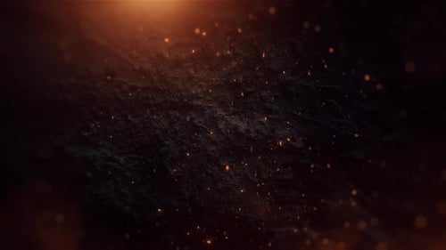 Cinematic Trailer Background With Sparks Embers and Stone Background Loop