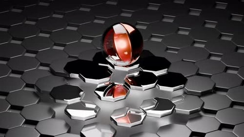 3D Loop Satisfying Metal Spheres Animation